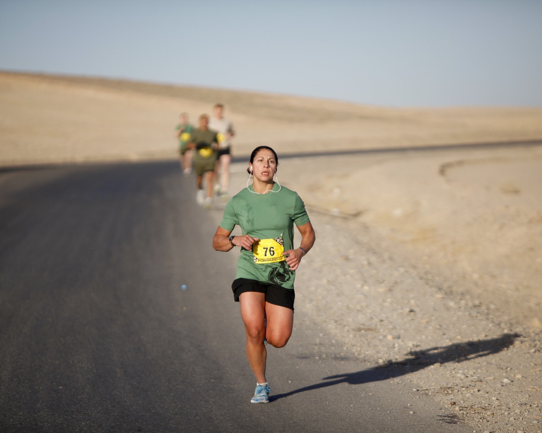 runner in the desert